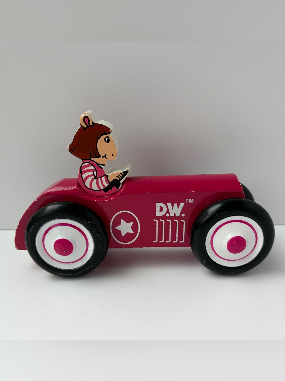 Vintage 1998‎ Schylling PBS Arthur D.W. Wooden Wood Car Toy
